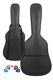 Resim Midex GK-50A Akustik Gitar Çantası Kaliteli Siyah Kılıf 