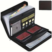 Resim Dashanshop Siyah Yangına Dayanıklı Cam Elyaf Klasör Su Geçirmez Belge Koruma Çantası 