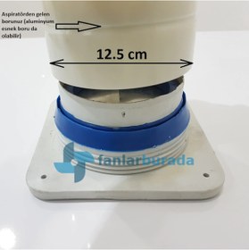 Resim Yaylı Baca Koku Önleyici Klape Kare Baca Klapesi Davlumbaz Klape 