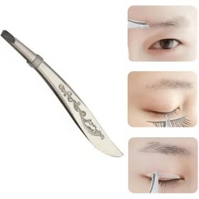 Resim Uniquem Çelik Akustik Cımbız Zargana Kavisli Eğik Uçlu İnce Cımbız Kıl Tüy Alma Çelik Cımbız XLC514 