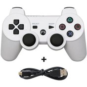 Resim Kablosuz Denetleyici Desteği Bluetooth Ps3 Konol Joystick Playstation 3 Joy White 