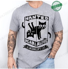 Resim Kucluterkek Yaz Rahat Komik Kedi Kaçış Planı Bilim Tasarım Kısa Kollu T-shirtpembe Pembe 