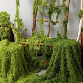 Resim 50x100 inç, Yapay Sığla Kaplı Zemin Bezi, Sahte Sığla, Simülasyon Yeşil Bitki, Yapay Çim, Çatı Gölgesi, Ev Dekorasyonu, Showroom Düzeni, Etkinlikler, Düğünler ve Partiler için Uygun, Orman Manzarası 