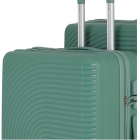 Resim Mçs Bavul Büyük Ve Orta 2li Set Kırılmaz Silikon Valiz V374 Su Yeşili Su Yeşili 