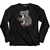 Resim Kendim Seçtim Koala Bear Uzun Kollu Tişört Baskılı Çocuk T-shirt 