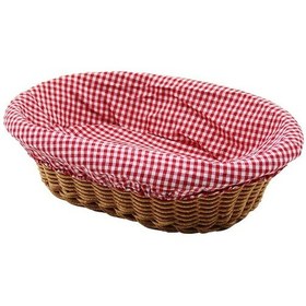 Resim Oval Renkli Bezli İp Hasır Ekmek Sepeti Kulplu Taban:11.5x20 - Ağız:18x28 Derinlik:7cm 5250 Diğer 