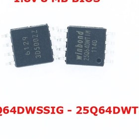 Resim Winbond W25Q64Dwtım, W25Q64Dwssıg Sop8 8 Mb 1.8V Bıos Chip Entegr 