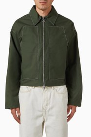 Resim Green Technical Twill Utility Erkek Ceket - Yeşil / M 