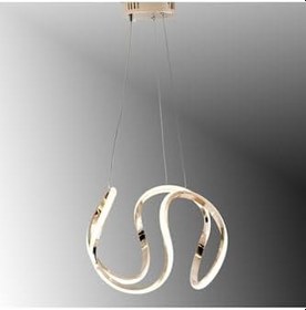 Resim TT AYDINLATMA TT306-35-FSR TT Aydınlatma (Sarı Işık) Kavis Modeli Fransız Sarı Kaplama Led Avize Rosegold 35 x 35 