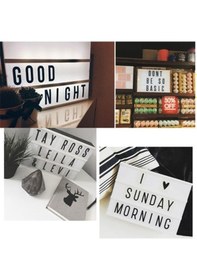 Resim A4 Boyutunda Led Işıklı Yazı Panosu Lightbox 02-10mm 5yards 