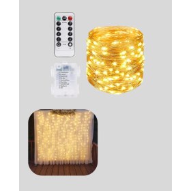 Resim Marsilyan Dekoratif Perde Peri LED Günışığı Renk 8 Fonksiyonlu Işık - MCT3579-4686 