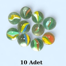 Resim Nostaljik Misket Bilye 10 Adet. 