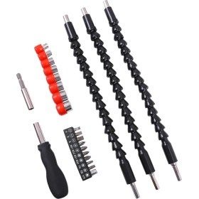 Resim 23 Parça Esnek Matkap Ucu Uzatma Seti Tornavida Yumuşak Şaft Seti Üniversal Matkap Bağlantı Seti (Yurt Dışından) 