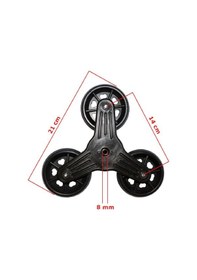 Resim Universal Merdiven Çıkan 3 Tekerlekli Pazar Araba Tekerleği 