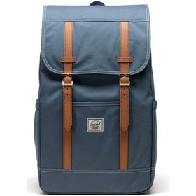 Resim Herschel Supply Co. Retreat Mıknatıslı Kapama Sırt Çantası, 16"inç Laptop Uyumlu Sırt Çantası, 23 L-13307 Mavi 