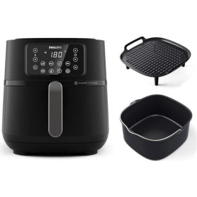 Resim Yüksek Kapasiteli Uzaktan Bağlantılı Xxl Airfryer, 1.4 Kg, 7.2 L Siyah 