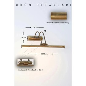 Resim Eskitme Tablo Aydınlatması Flüt Kuğu Ayna Banyo Tablo Duvar Apliği (3200 K Gün Işığı) 