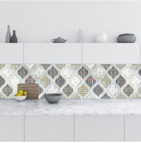 Resim Mutfak Tezgah Arası Folyo Fayans Kaplama Folyosu Renkli Design Se 