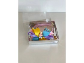 Resim Queen Accessories Açık Pembe Dondurmalı Süslü Saten Anne Kız Çocuk Bebek Taç 