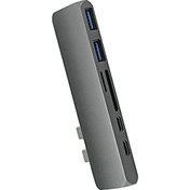 Resim USB C 7 in 1 Multiport Alüminyum HDMI Dönüştürücü, 2xUSB 3.0 Hub, Kart Okuyucu, 2xUSB C - Space Gray (BSX-P1G) 