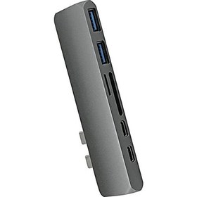 Resim USB C 7 in 1 Multiport Alüminyum HDMI Dönüştürücü, 2xUSB 3.0 Hub, Kart Okuyucu, 2xUSB C - Space Gray (BSX-P1G) 