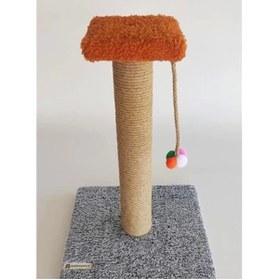 Resim AyrStore Tek Katlı Stepli Gri Kedi Tırmalama Tahtası 