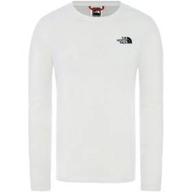 Resim The North Face M L/s Red Box Tee - Eu Erkek T-shirt Nf0a493lfn41 Beyaz 