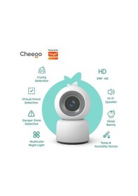 Resim Cheego 3mp Hd Akıllı Kameralı Ve Sesli Bebek Monitörü 