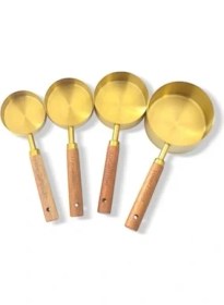 Resim Eco Lounge 4'lü Ahşap Saplı Ölçü Kaşığı 