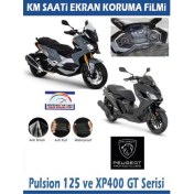 Resim Peugeot Pulsion 125 / XP400 Gt Serisi Motosiklet Ekran Km Koruyucu 
