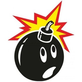 Resim Bomba Sticker 10 X 10 Cm 