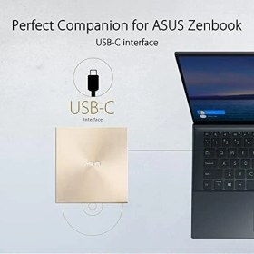 Resim ZENDRIVE-U8M SDRW-08U8M-U Harici Ultra Ince DVD Yazıcı, M-Disc, USB Type-C, Altın 