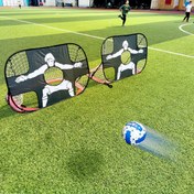 Resim Katlanabilir Futbol Kalesi, Naylon Futbol Kalesi, Yetişkinler için Futbol Hedef Ağı, Kapalı ve Açık Oyun Alanı, Arka Bahçe Eğitimi 