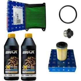 Resim Bajaj Pulsar N250 F250 6000 Extreme 10W50 Bakım Seti 