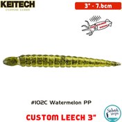 Resim Keitech Custom Leech 7.6cm (3") #102C Watermelon PP 