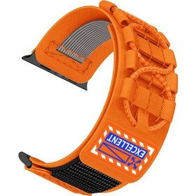 Resim Watch Uyumlu Ultra 49mm Zore Krd-112 Orbital Örgülü Halat Tasarımlı Naylon Kumaş Hasır Kordon-turuncu 