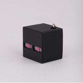 Resim Flexilab Creative Minecraft Enderman Küb Tasarım Anahtarlık - Oyun Temalı Hediye Aksesuar 