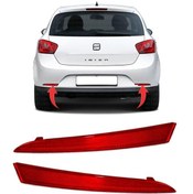 Resim Genel Markalar Seat Ibiza Sağ + Sol Arka Tampon Reflektörü Takımı 2009--2012 Uyumlu 