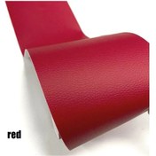 Resim Kendinden Yapışkanlı Deri Tamir Bandı Yama Kanepe Araba Koltuğu Mobilya İçin Red 50x120cm 