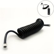 Resim Universal 180cm Bahar Tüpü Hava Hortumu Bağlantı Parçasıyla - Dayanıklı PU, Esnek ve Hafif, Çeşitli Hava Araçları için M7 Bağlantı Parçası ile 