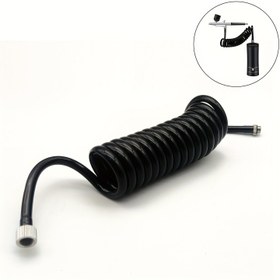 Resim Universal 180cm Bahar Tüpü Hava Hortumu Bağlantı Parçasıyla - Dayanıklı PU, Esnek ve Hafif, Çeşitli Hava Araçları için M7 Bağlantı Parçası ile 