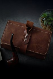 Resim Bolt Leather El Yapmı Gerçek Deri Pipo Çantası 