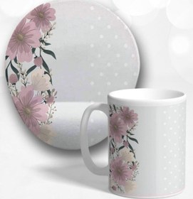 Resim Pastel Sadelik Oval Bilek Destekli Mouse Pad Ve Kupa Bardak Seti Mousepad 