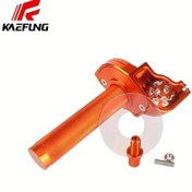 Resim Chuangyinshop Orange 22mm Universal Handlebar Cnc Aluminyum Hızlı Twist Gaz Kumanda Kolu Dirt Bike Motocross Atv 