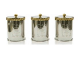 Resim Decovien 3 Lü Çelik Çay Kahve Şeker Kavanoz Seti Inox 