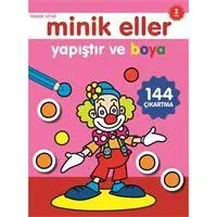 Resim Minik Eller Yapıştır Ve Boya - Pembe Kitap 