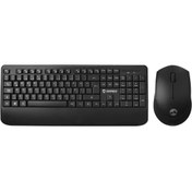 Resim Everest Km-6176 Offıcal Siyah Kablosuz Combo Q Multimedia Klavye + Mouse Set 