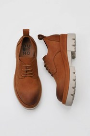 Resim Bueno Shoes Taba Nubuk Kadın Dolgu Topuklu Ayakkabı 01wv2903 