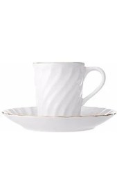 Resim Porland Altın Yaldız Kahvetakımı 12 Parça 