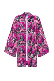 Resim Pink Zebra Kısa Kimono - One Size 
